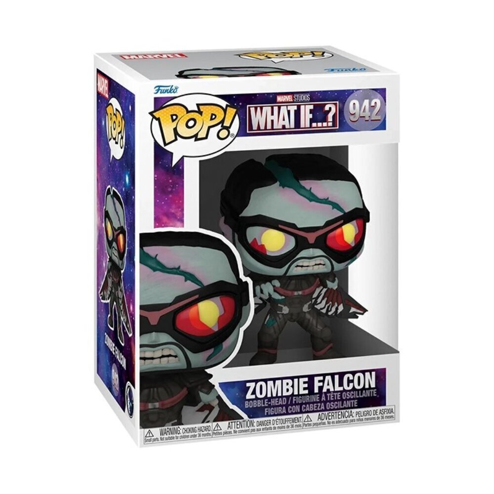 Funko Pop! Marvel What If...? – Zombie Falcon #942 Bobble-Head – New in Box